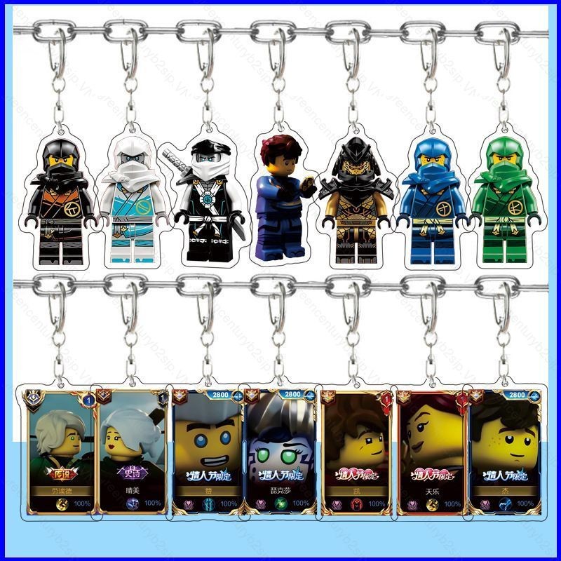 G2P LEGO Ninjago Bậc thầy của Spinjitzu Lloyd Montgomerie Garmadon acylic Móc khóa túi móc khóa mặt 