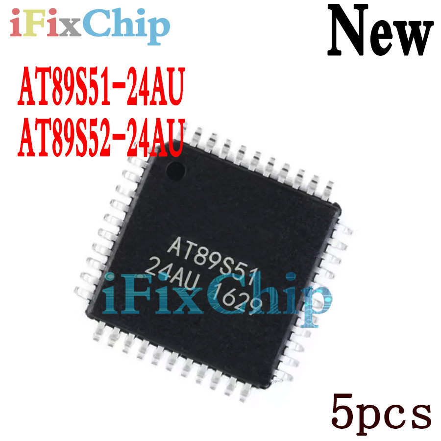 5 Chiếc Mới AT89S51-24AU AT89S52-24AU AT89S51 24AU AT89S52 24AU QFP-44