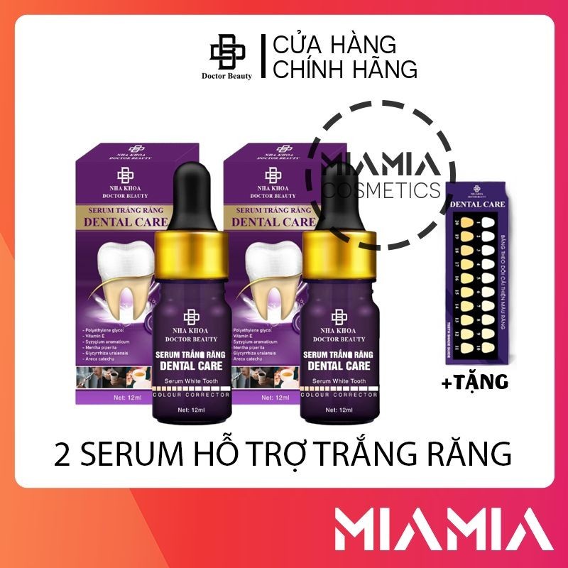 Serum Trắng Răng Combo 2 Chai Dental Care - Serum Làm Trắng Răng Dental Cải Thiện Vết Ổ Vàng Trên Ră
