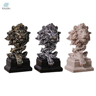 Kohaku Tượng Đầu Sư Tử Để Bàn Trang Trí Bàn Trung Tâm Đầu Sư Tử Điêu Khắc Động Vật