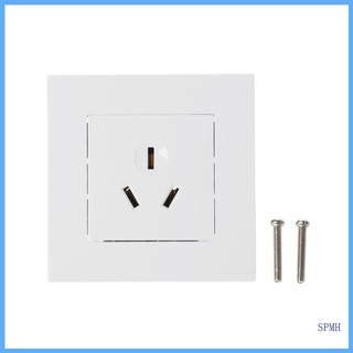 Ổ cắm siêu tường 86 Loại 16A Ổ cắm điện với bảng điều khiển PC màu trắng 3 lỗ cho điều hòa không khí