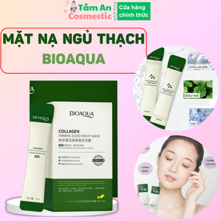 (1 gói) Mặt Nạ Ngủ Colagen Nội Địa Trung Dạng Thạch Bioaqua, Mặt Nạ Dưỡng Ẩm, Cải Thiện Làn Da