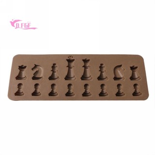 Khuôn trang trí bánh bằng silicone hình quân cờ vua 3D độc đáo