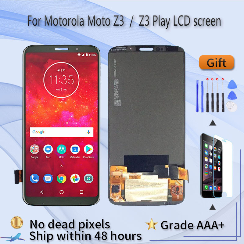 LCD Cho Motorola MOTO Z3 Play MOTO Z3 Màn Hình AMOLED Thay Thế Màn Hình LCD Hiển Thị Với Cảm Ứng Gãy