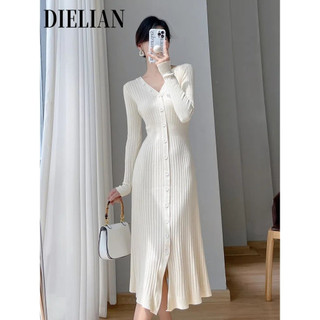 DIELIAN váy Đầm váy nữ body đầm hàn quốc Minimalist Casual Stylish WLQ2470B44 31Z240803