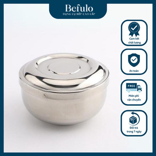 Bát Inox Hàn Quốc Có Nắp - 1 Lớp và 2 Lớp, Đường Kính 10.5cm