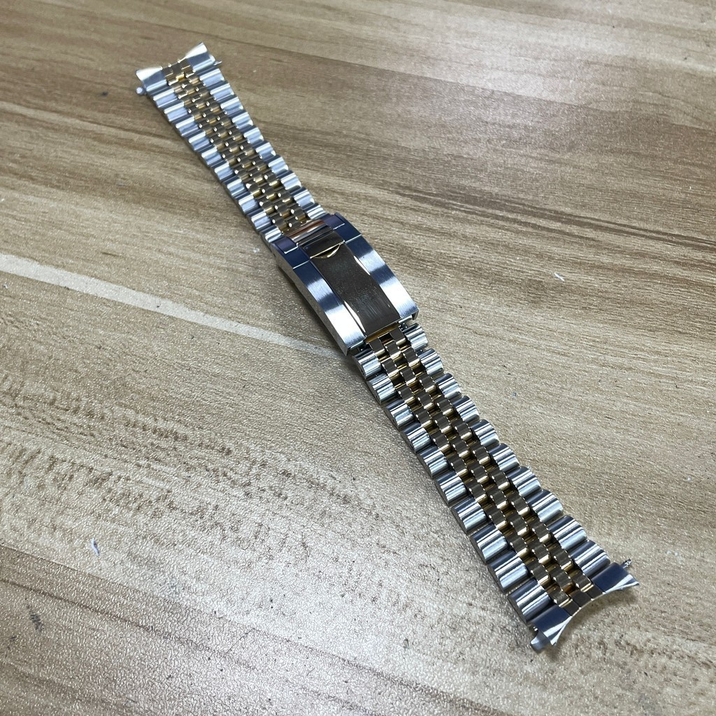 Dành Cho 20 Mm Casio MTP-1302D 1384 MTP-1183 Jubilee BẠC Dây Đeo Vàng Giữa Vòng Tay Hàu Triển Khai K