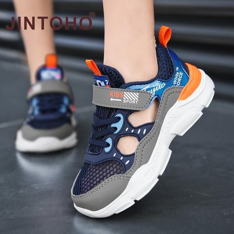 Jintoho Lưới Thoáng Khí Ngoài Trời Trẻ Em Giày Thể Thao Bé Trai Giày Chạy Bộ Thoải Mái Chạy Bộ Giày Đi Bộ