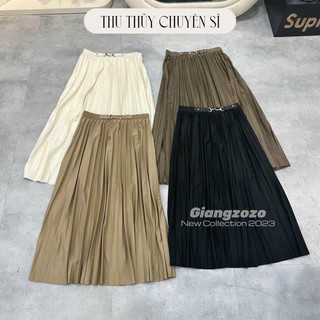 Chân váy xếp ly tag da gg hàng qc đẹp