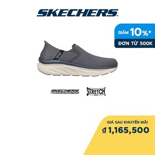 Skechers nam giày thể thao đi bộ slip-ins sport d'lux walker walking air-cooled memory foam - 232455-char