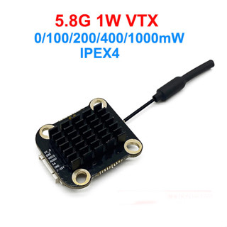 Qwinout 5.8G 1W VTX 48CH VTX Truyền Điện áp đầu vào 7-26V Công suất truyền 0 / 100 / 200 / 400 / 1000mW IPEX4 Ăng-ten