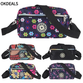 ღOKDEALSღ Fashion Crossbody Bag Nylon Messenger Bag Shoulder Bag Women Purse Casual Tote Shopping Square Handbags