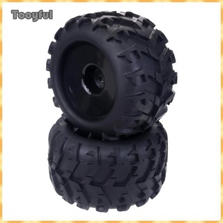 [Kokiya] 2 Chiếc Cao Su RC 1 / 8 RC Monster Truck & Lốp Cho HSP HPI Đen
