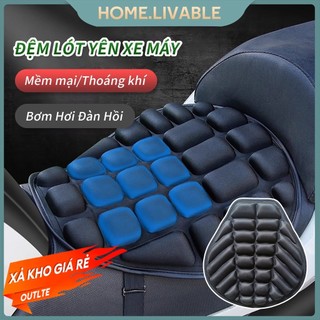 Đệm Lót Yên Xe Máy Bơm Hơi Đàn Hồi thiết kế 3D giảm ê mông thoáng khí cho êm mông thoáng khí mát mẻ kích 