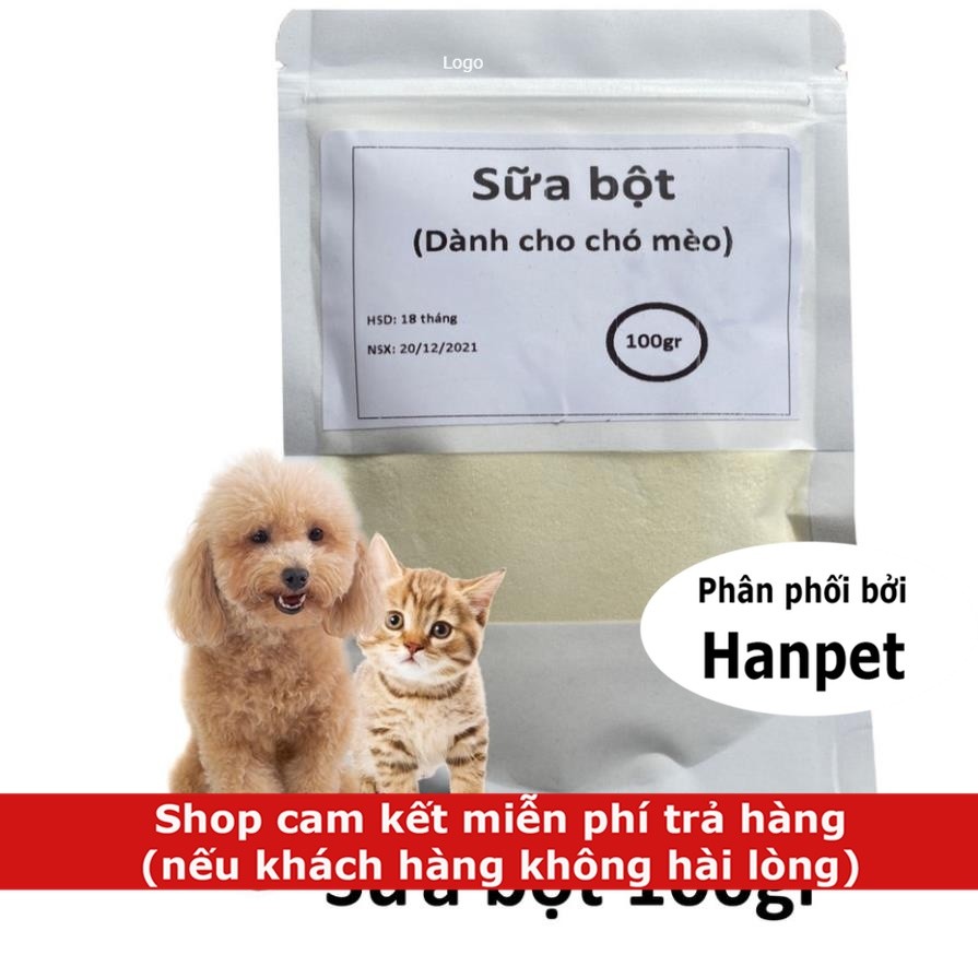 Sữa bột 100gr Sữa cho chó mèo thú cưng dạng bột (Bio milk new)