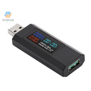 Bộ sạc điện thoại di động USB 6 trong 1 Pcbfun Máy kiểm tra công suất điện thoại di động Đồng hồ đo điện áp DC 4 ~ 30V 0 ~ 6.5A