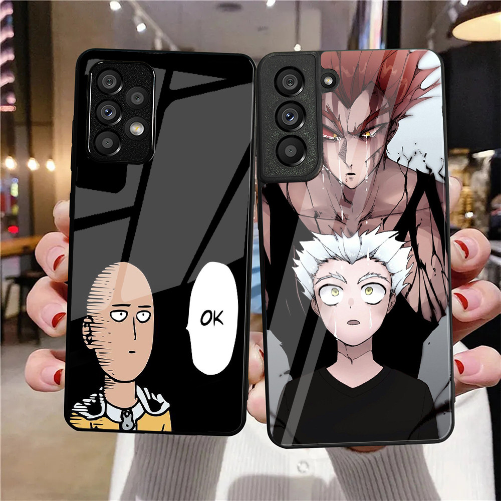 Ốp Điện Thoại Kính Cường Lực ONE PUNCH MAN Cho Samsung Galaxy A11 A14 A20 A30 A22 A32 A33 A34 A40 A4