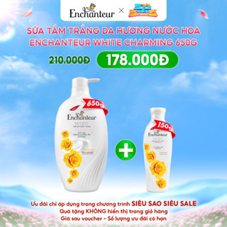 SIÊU SAO SIÊU SALE x ENCHANTEUR x Sữa tắm trắng da hương nước hoa Enchanteur White Charming 650g