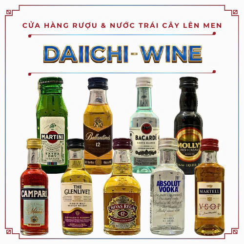 Nước uống rượu mini trang trí Whiskey Vodka Gin