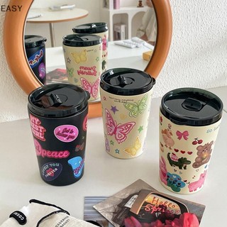 Ea Hoạt Hình Gấu Con Chó Con Giữ Nhiệt Cốc Nơ Cà Phê Cốc Inox Cốc Nóng Uống Lạnh Ngoài Trời Di Động Ấm Siêu Tốc Quà Tặng VN
