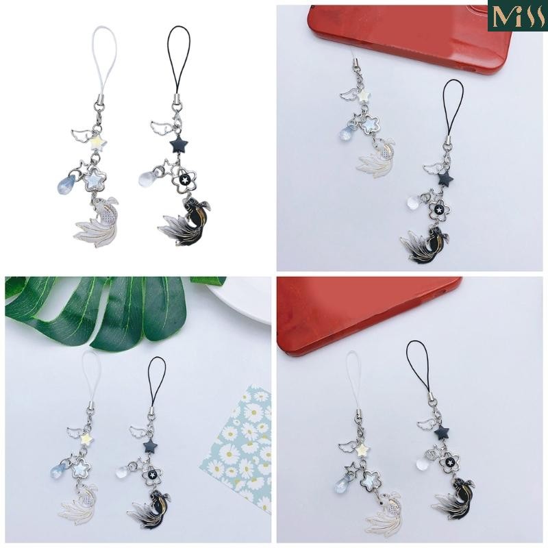 Cute Kois Fish Star Keychain Lanyard String Fashion Straps Decor for Phone Cases