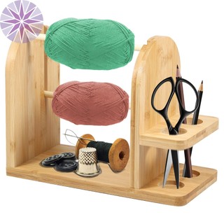 Giá Đỡ Sợi Gỗ Giá Đỡ Với 4 Khe Cắm Sợi Ngang Spinner Sợi Ổn Định Bóng Phân Phối Sợi Chắc Chắn Spinner Giá Đỡ SHOPTTKC3957