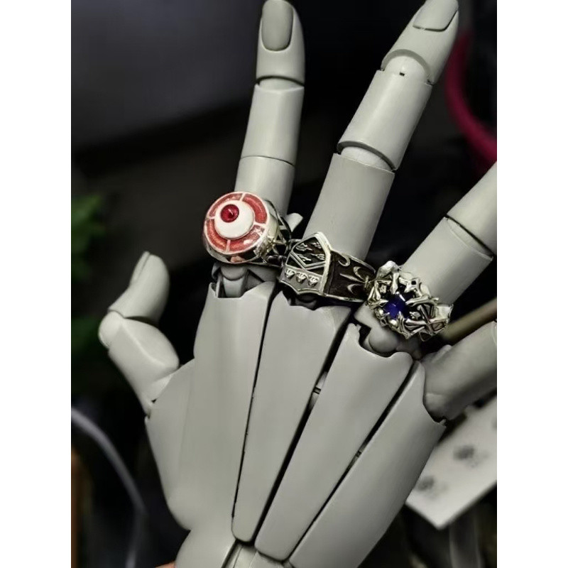Hell 's Eye Tutor Six-Dao Skeleton Ring Penglei Ring Nam Eyeball Men