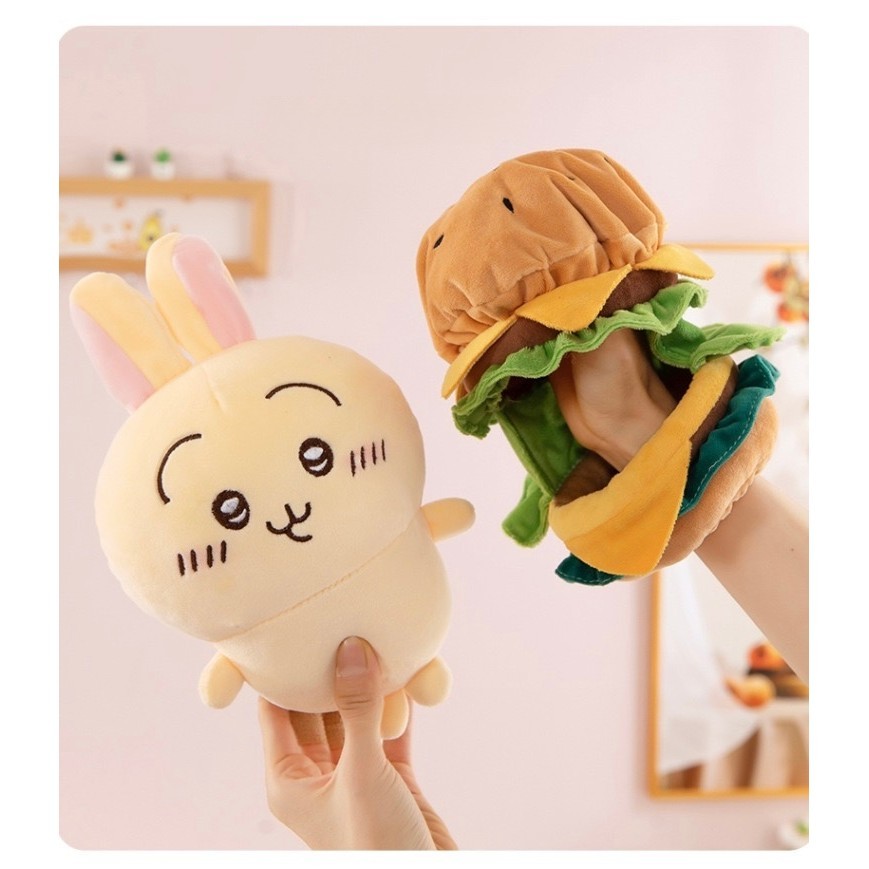Gấu usagi hamburger nhồi bông giao nhanh 2h Sài Gòn usagi gấu bông hình hamburger