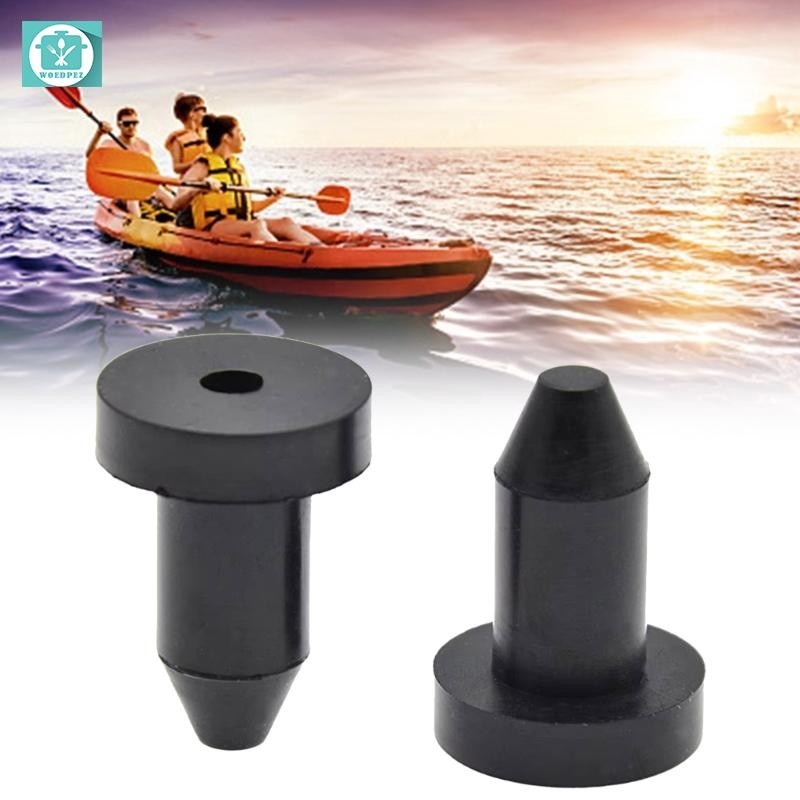 Woedpez 1 2 Kayak Thoát Nước Cắm Đẩy Kayak Thoát Nước Bộ Cắm Cao Su Cho Kayak