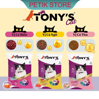  < 2Kg> Thức Ăn  Mèo Tony Cat 2kg   5 túi x 400g  - Thức Ăn Cho Mèo Mọi Độ Tuổi - PETIK - Cám Mèo - Hạt Cho Mèo 