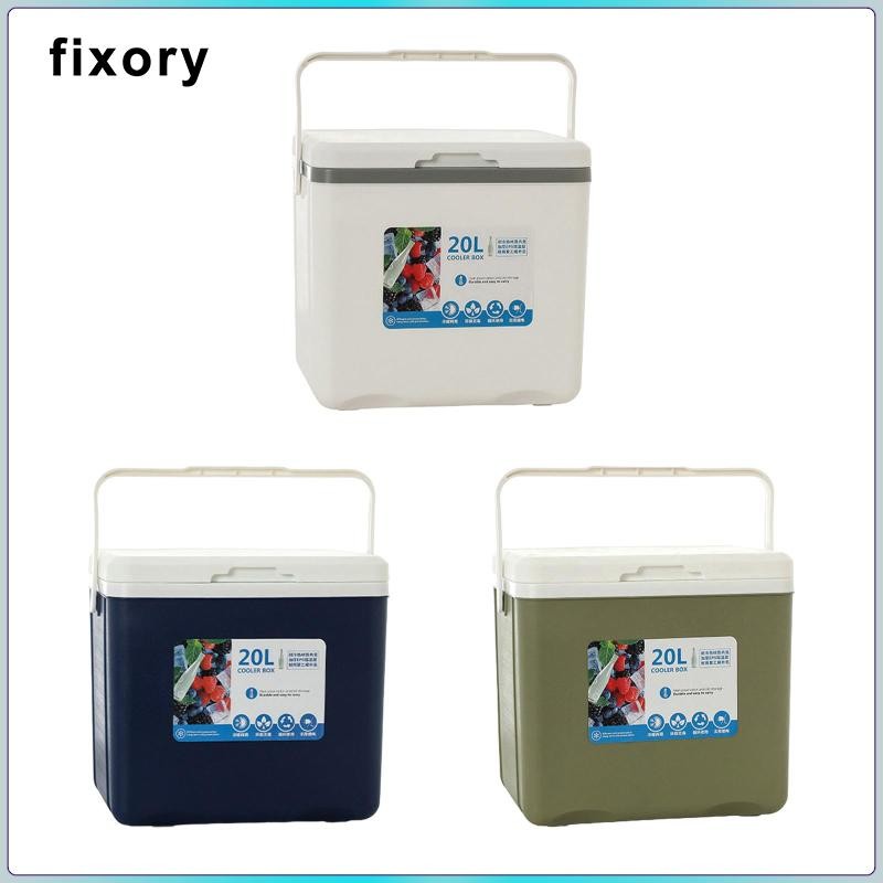 Fixory Cooler Box Ice Box Di Động Cá Nhân Có Tay Cầm Hộp Cách Nhiệt Ice Ngực Nhỏ Cho Tiệc Đi Biển Ng