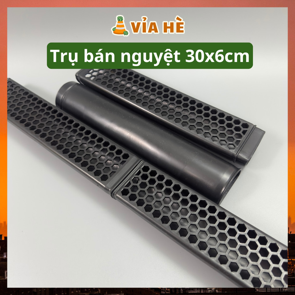 Trụ nhựa bán nguyệt dài 30cm có khớp nối trồng cây leo trầu bà monstera, Vỉa Hè