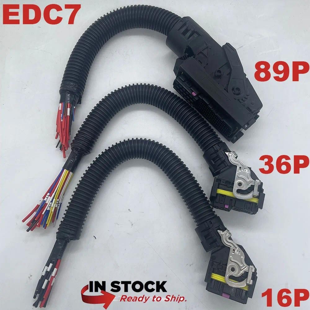 16 / 36 / 89 Pin EDC7 Cho Bosch Cổng Kết Nối Đường Sắt Chung Bảng PC Ổ Cắm ECU Ô Tô Đầu Phun Mô Đun 