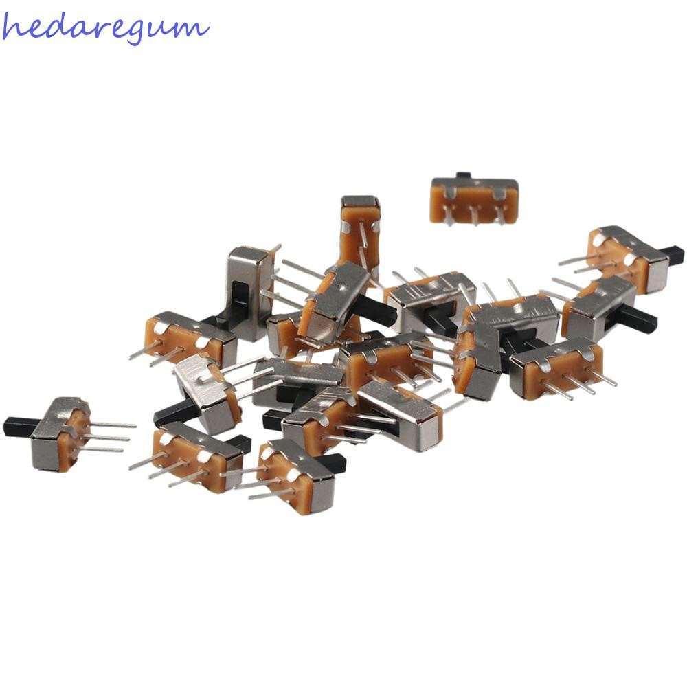 HEDAR 20 Chiếc Micro Slide Switch, 1P2T 2 Vị Trí Chuyển Đổi Công Tắc, Mini Dọc SPDT 4 Mm Chuyển Đổi 