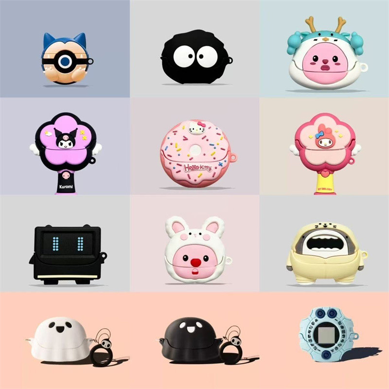 for SoundPEATS Air5 Pro Case Protective Silicone Cute Cartoon Covers Wireless Earbuds Shell TWS Headphone Portable
