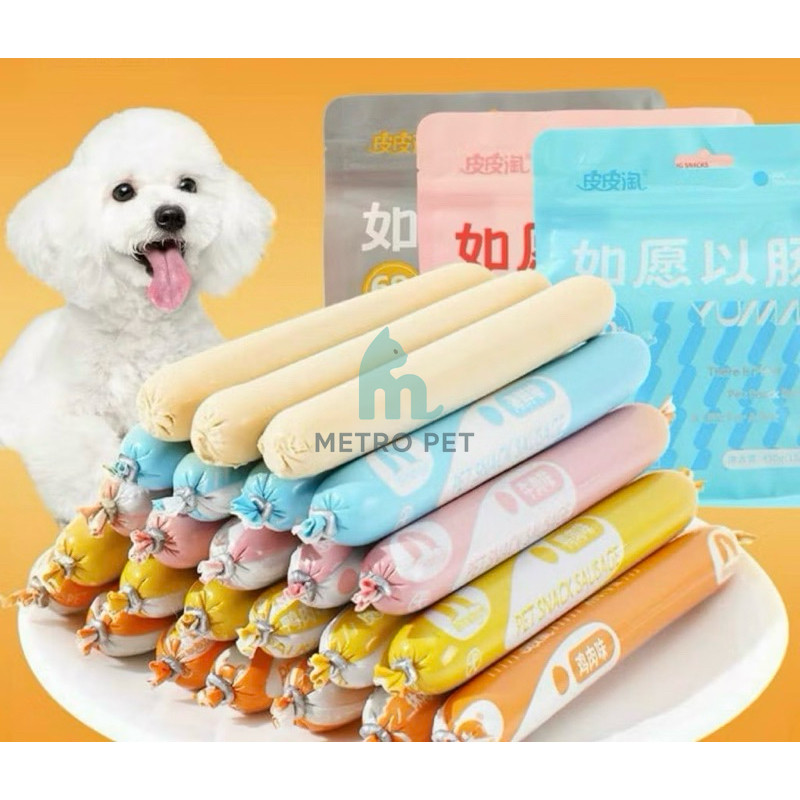 [HOẢ TỐC] Xúc xích taotao cho chó mèo ( gói 30 cây )_ Xúc xích cho chó mèo - METROPET