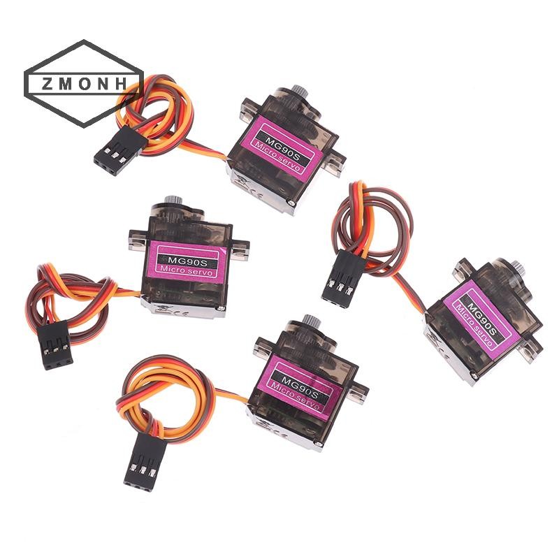 ZMONH 1Pc MG90S 180° 360° Micro Metal Gear Tốc Độ Cao Servo Cho RC Máy Bay Trực Thăng Thuyền Ô Tô Se