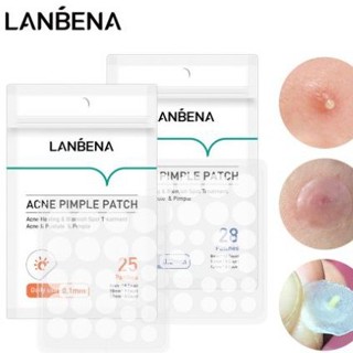 Miếng dán mụn LANBENA tràm trà giảm mụn ban ngày ban đêm Acne Pimple Patch