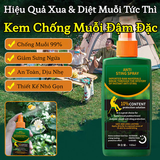 Xịt Muỗi Không Mùi Chống Muỗi 99%,Giảm Sưng Ngứa An Toàn Dịu Nhẹ Chống Côn Trùng Cắn Khi Câu Cá,Dã Ngoại