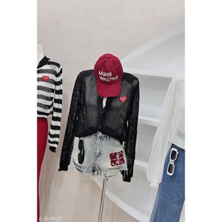 Áo ca.di.gan đục lỗ tim TL
