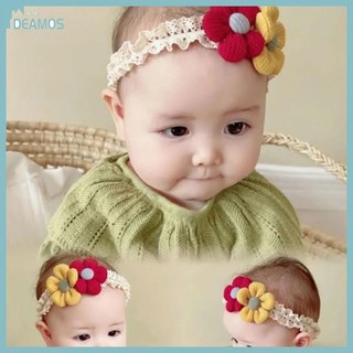 De bé băng đô co giãn băng đô có hoa oranament thời trang bé gái băng đô ren chi tiết mũ cho bé gái