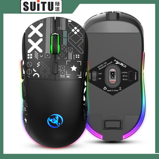 Chuột không dây lbg 2.4g chuột không dây 3600 dpi chuột chơi game tiện dụng rgb chiếu sáng type-c có thể sạc lại cho pc laptop