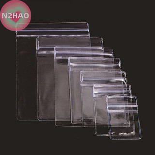 N2hao 10 Chiếc Trang Sức Nhỏ Tự Dán Nhựa Zip Túi Trong Suốt PVC Trong Suốt Túi Bảo Quản Để Bảo Quản Vòng Tay Nhẫn Bông Tai Người Tổ Chức n