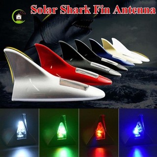 Đèn đuôi vây cá mập  Shenjin LED nhấp nháy năng lượng mặt trời chống tĩnh điện an toàn cho nóc ô tô xe tải