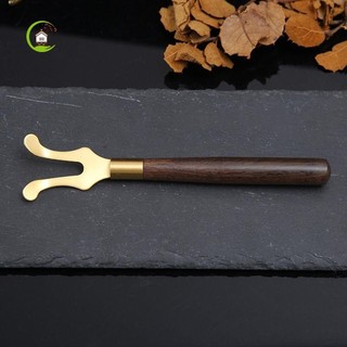 Shenjin ấm trà nắp kẹp chống bỏng tetsubin tay cầm bằng gỗ thép không gỉ kung fu trà