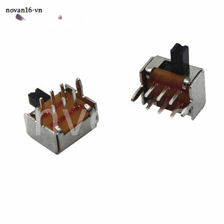 Set 10 công tắc gạt sk22d07 2p2t 6pins 4mm sk22d07vg4 tiện dụng
