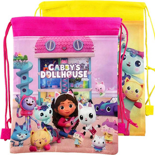 34 * 27cm Gabby Nhà Búp Bê Dây Rút Túi Bé Gái Túi Quà Tặng Kid Sinh Nhật Đồ Dùng Cho Mèo Trang Trí Đồ Chơi Trẻ Em Quà Tặng Đảng Ủng Hộ
