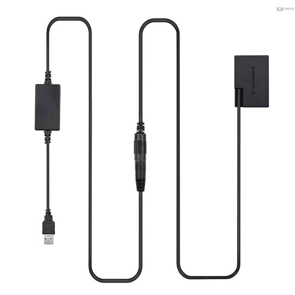 Bộ nguồn USB Andoer DR-E18 Bộ ghép nối DC Pin giả Thay thế pin LP-E18 bằng USB DC Bộ chuyển đổi Cáp 