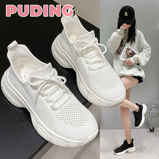 Giày nhỏ màu trắng nữ mới dệt thoáng khí giản dị phiên bản Hàn Quốc phù hợp với giày thể thao bố