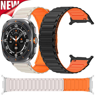 Dây đeo silicon từ tính cho Samsung Galaxy Watch 7 Ultra 47mm Band Không có khoảng cách Vòng đeo tay thể thao cho Galaxy Watch Dây đeo cổ tay siêu nhanh